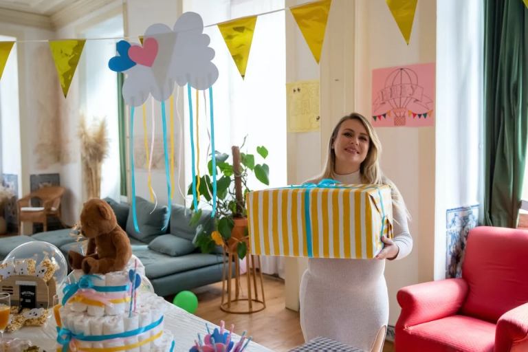 CHEERGLEE Babyparty-Geschenk-Karte – Lustige Glückwunschkarte Für Werdende Mütter, Mit Leerer Innenseite