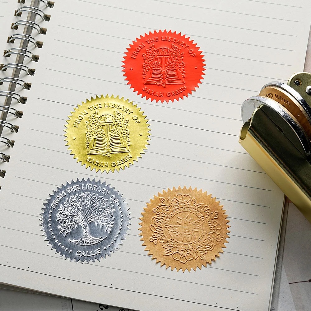 Prägestempel Set mit Text Geburtstag