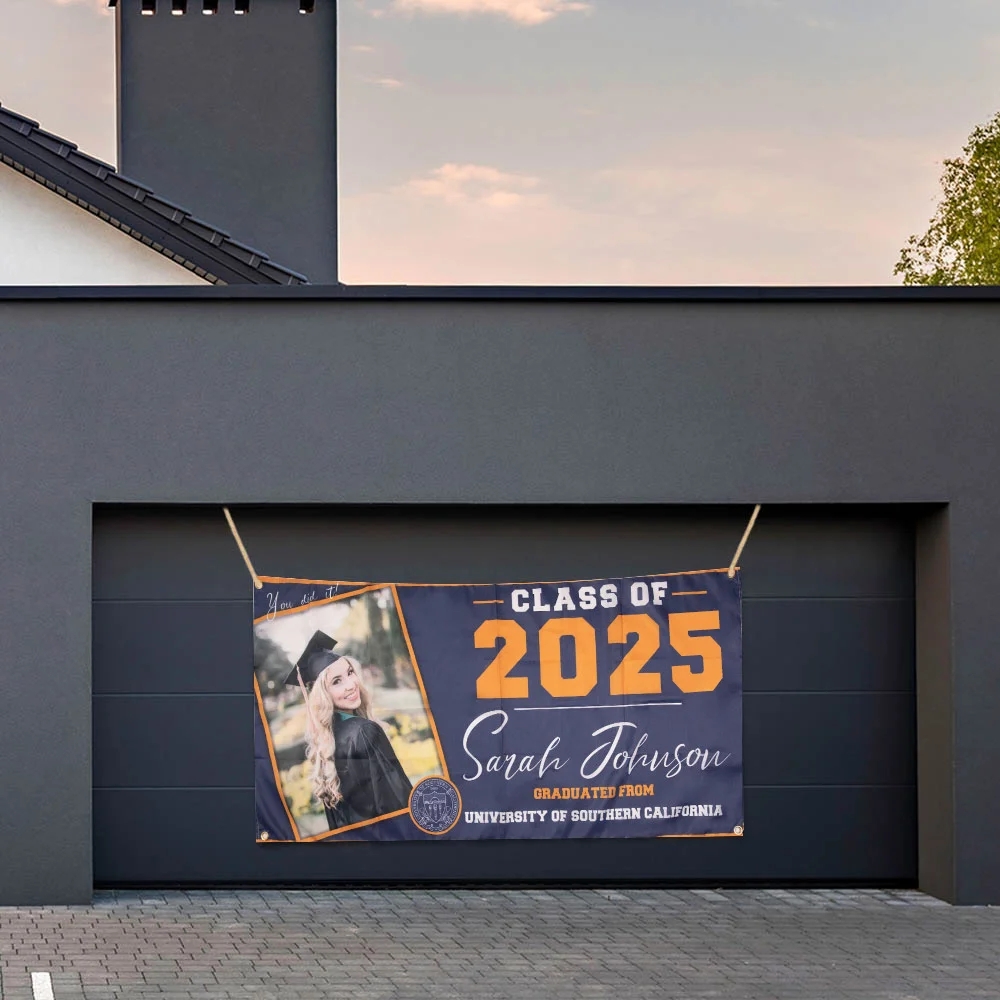 Personalisierter Abschluss-Ankündigungsbanner mit Name & Klasse 2025