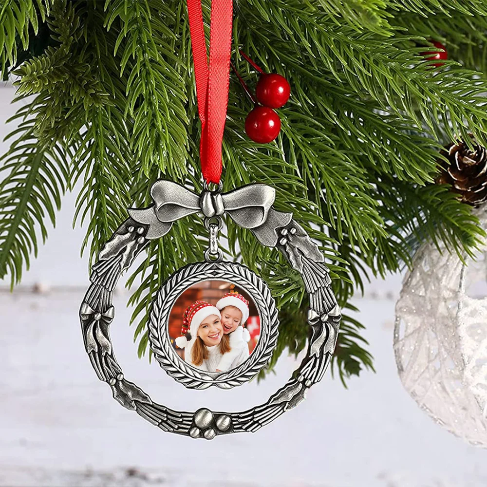 Personalisierte Weihnachtsbaum-Ornamente mit Foto für Kinder