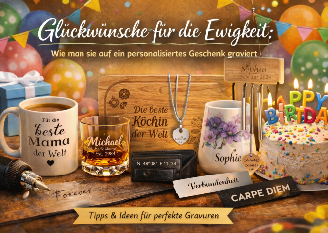 Glückwünsche für die Ewigkeit: Wie man sie auf ein personalisiertes Geschenk graviert