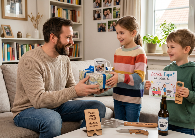 Das perfekte Geschenk zum Vatertag 2026: 12 schöne, lustige & kreative Ideen für Papa!