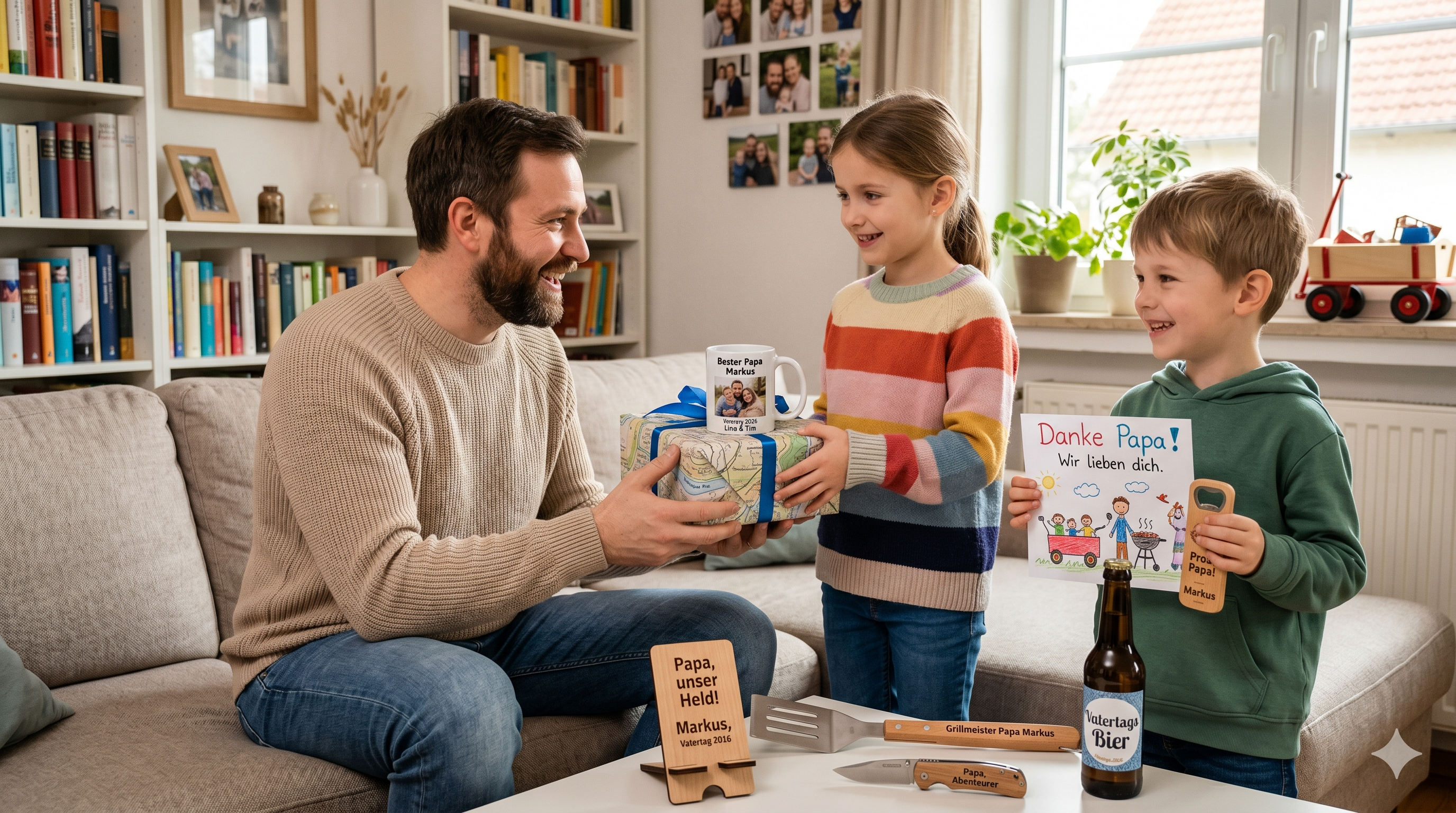 Das perfekte Geschenk zum Vatertag 2026: 12 schöne, lustige & kreative Ideen für Papa!