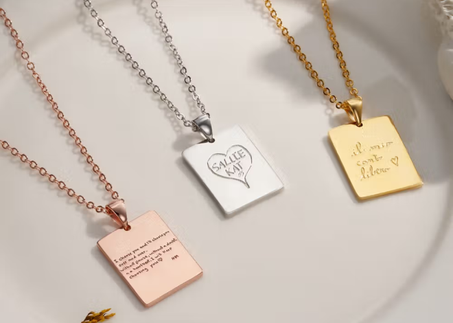 Personalisierte Handschrift-Kette mit Signatur-Gravur: Die Handschrift eines geliebten Menschen immer bei sich tragen