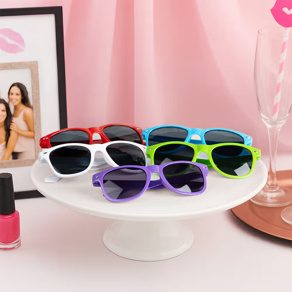 Personalisierte Sonnenbrille mit Namen 10er Set für Hochzeit & JGA: Stylischer Partyspaß und Zusammenhalt für unvergessliche Momente