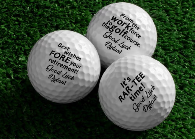 Personalisierte Golfbälle mit Text und Namen: Individuelle Golfbälle für persönliche Botschaften